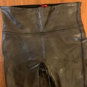 Spanx Faux Leather leggings- never worn